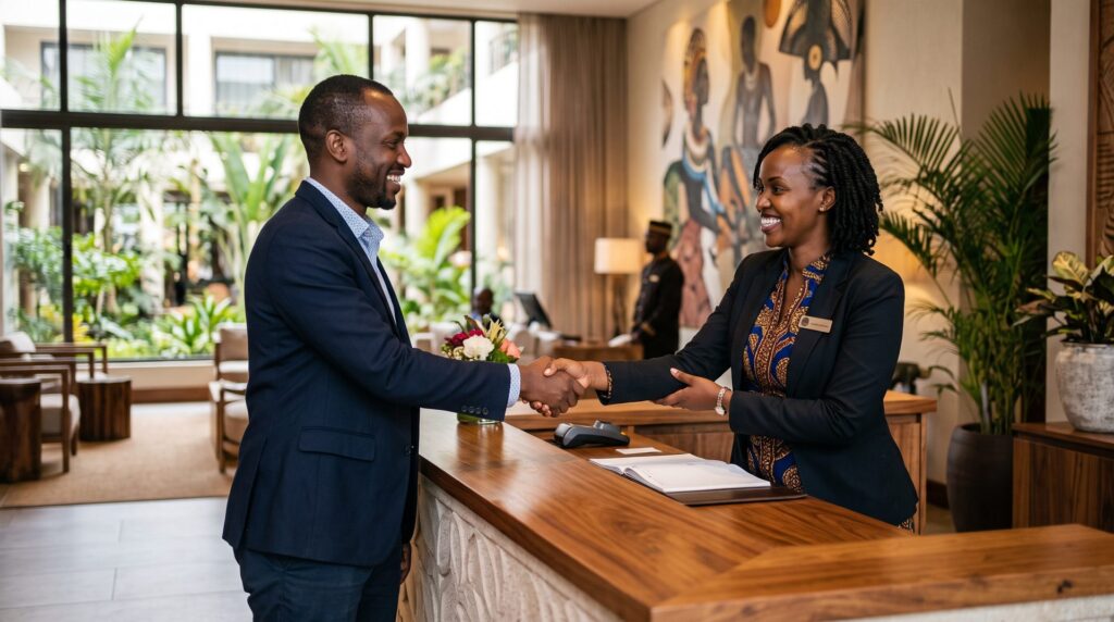 Warm reception at a Gateway Lodge property
